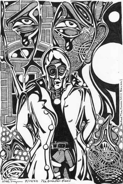 The Greater Good drawing Will Jacques