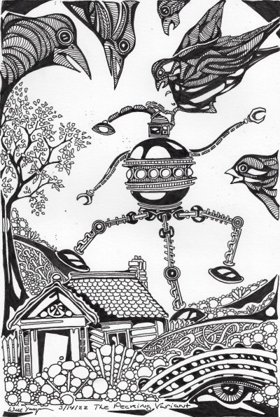 Artwork: The Pecking Variant by Will Jacques